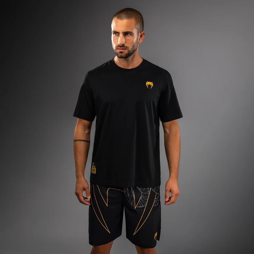Рашгард Venum Serpenti T-Shirt Black Silver Gold купить