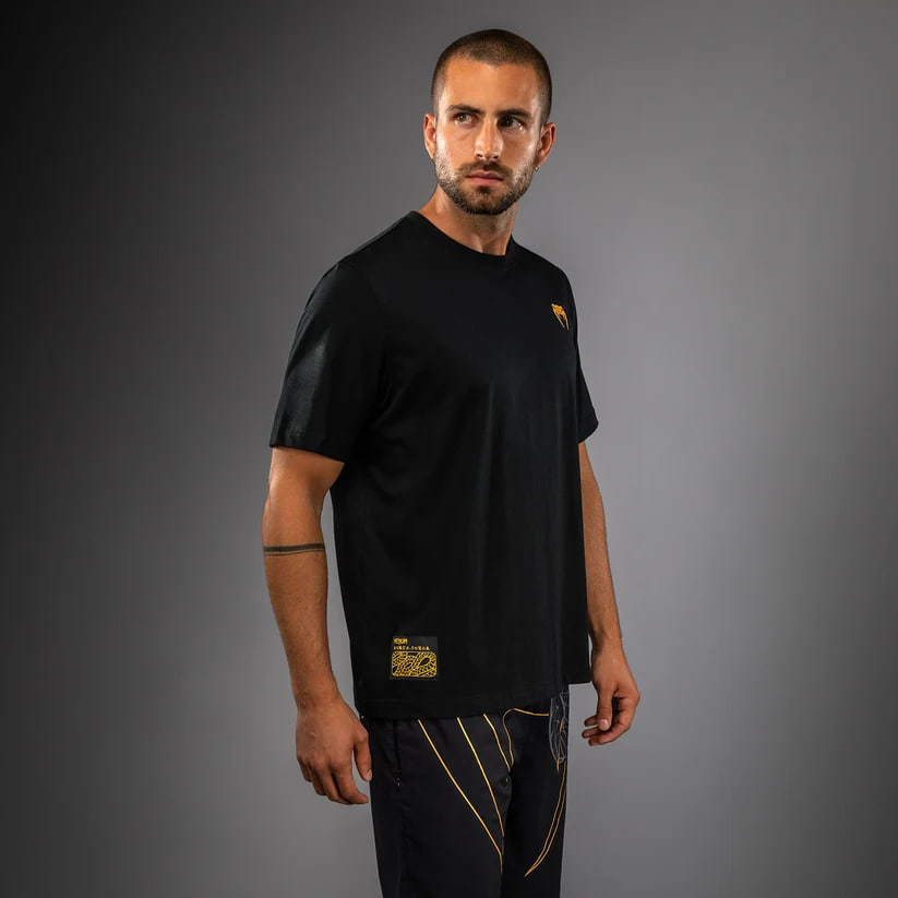 Рашгард Venum Serpenti T-Shirt Black Silver Gold фото