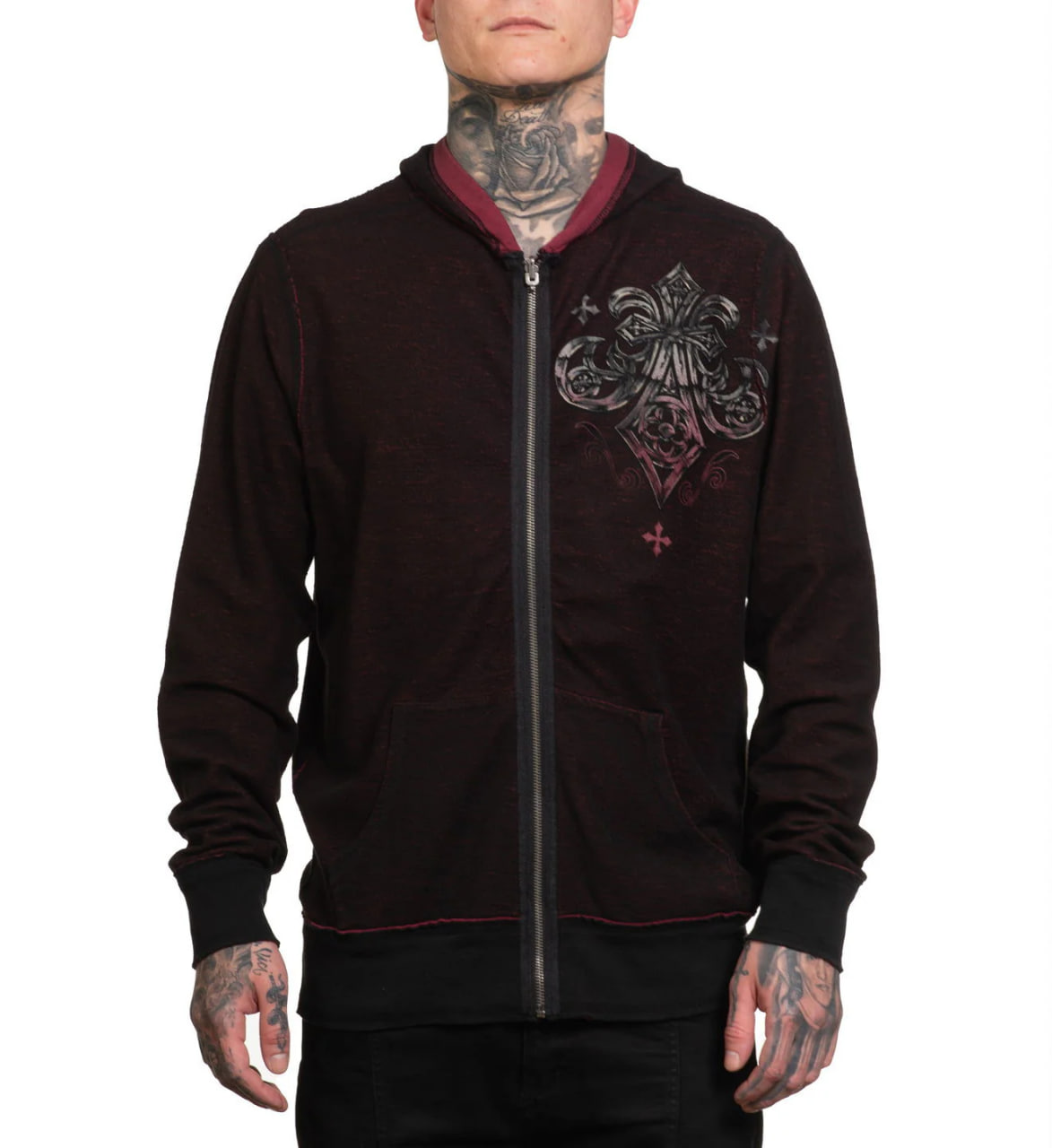 Худи двухстороннее Affliction Dust Cloud Reversible Zip-Up Hoodie купить