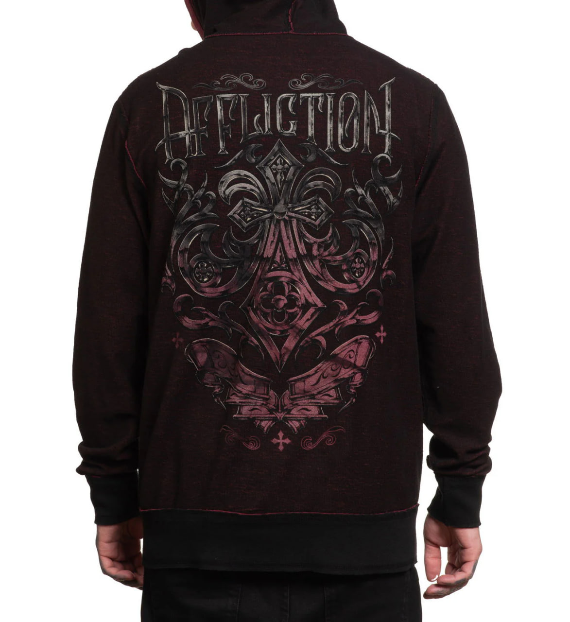 Худи двухстороннее Affliction Dust Cloud Reversible Zip-Up Hoodie цена