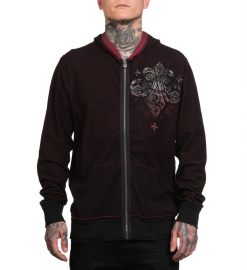 Худи двухстороннее Affliction Dust Cloud Reversible Zip-Up Hoodie купить
