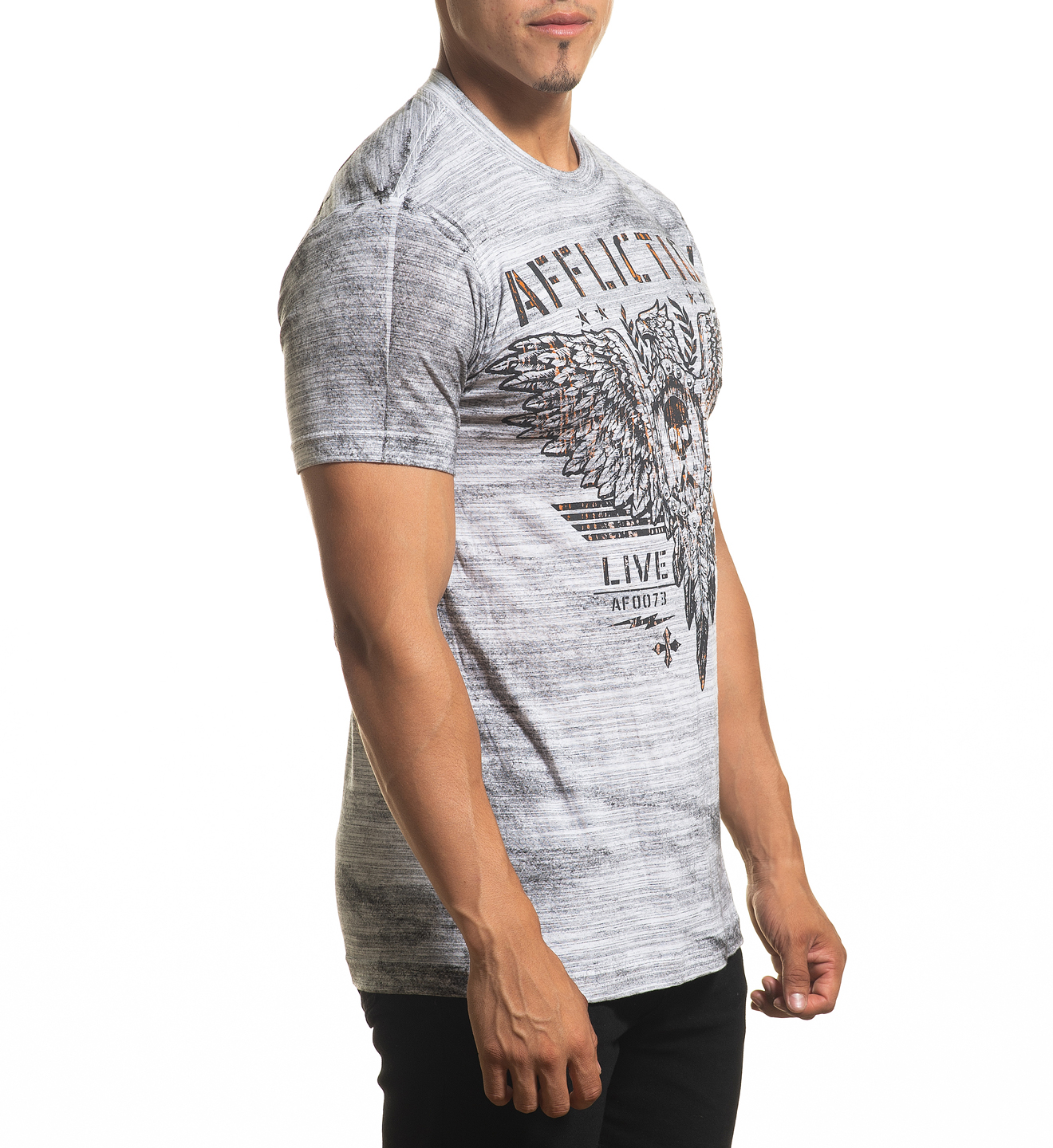Футболка Affliction Art of War A24288 White Black цена
