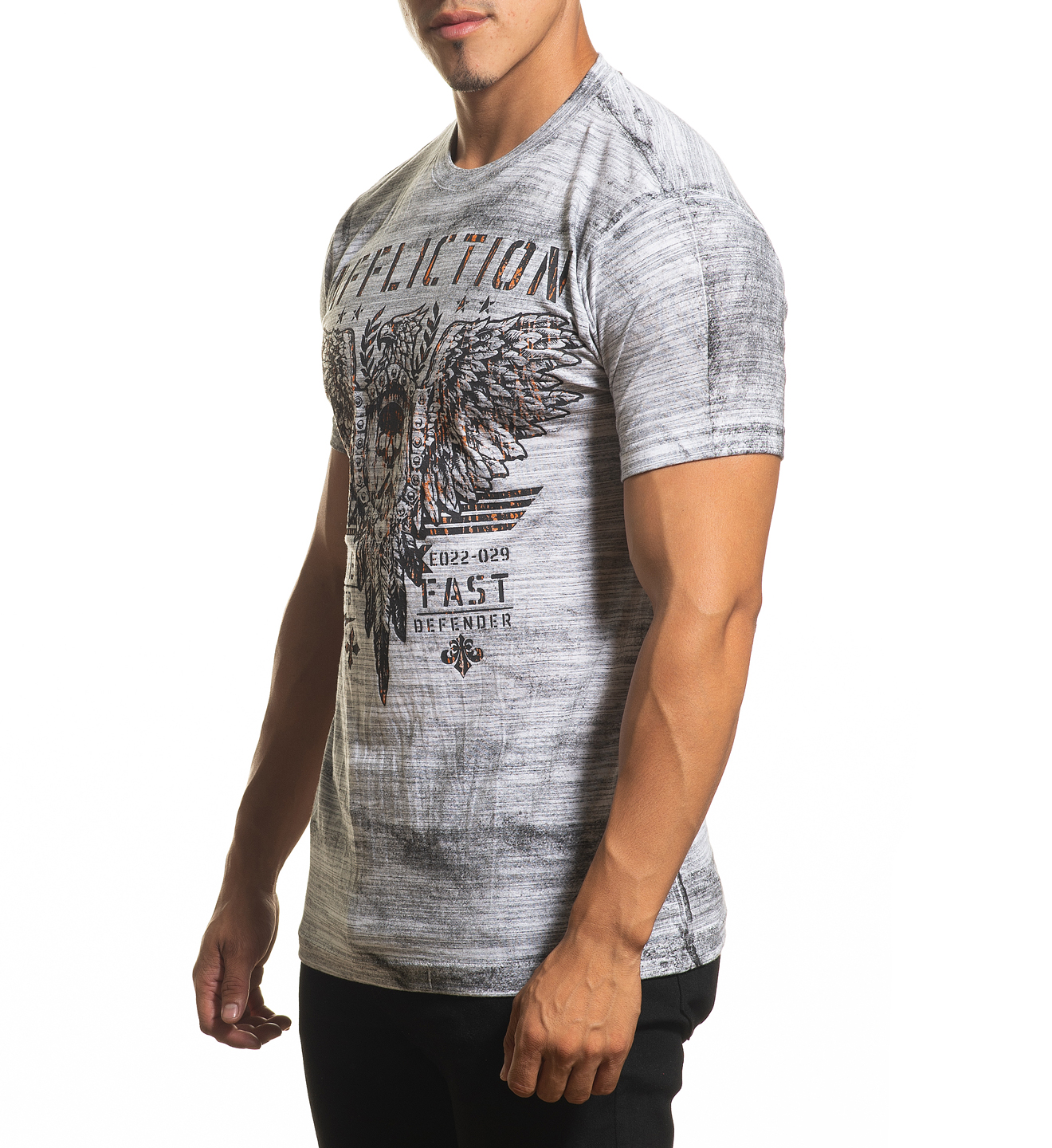 Футболка Affliction Art of War A24288 White Black фото