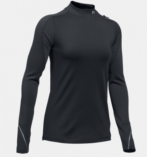 Жіноча спортивна кофта Under Armour ColdGear Elements Mock Black фото