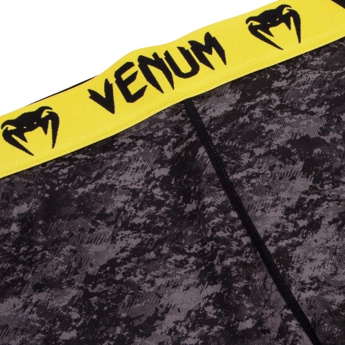Компресійні штани Venum Tramo Spats Black Yellow оригінал