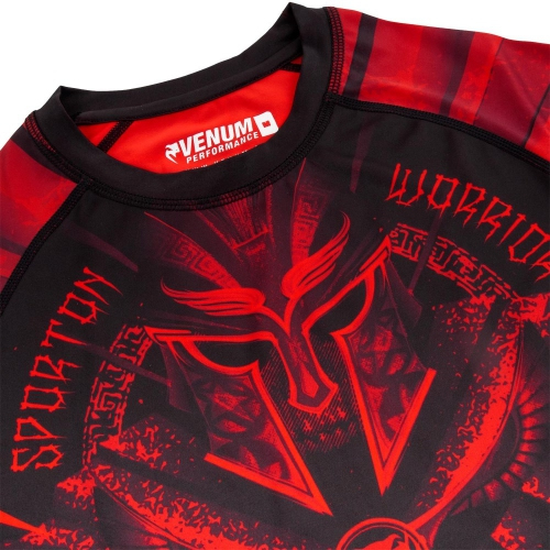 Рашгард Venum Gladiator 3.0 Rashguard Black Red Short Sleeves оригінал
