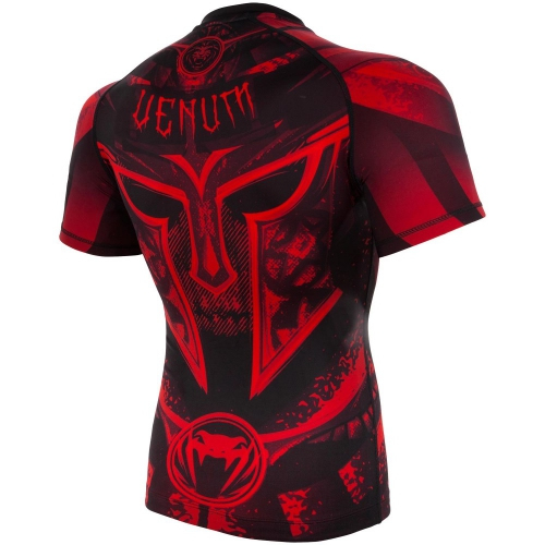 Рашгард Venum Gladiator 3.0 Rashguard Black Red Short Sleeves фото