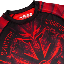 Рашгард Venum Gladiator 3.0 Rashguard Black Red Short Sleeves, Фото № 5