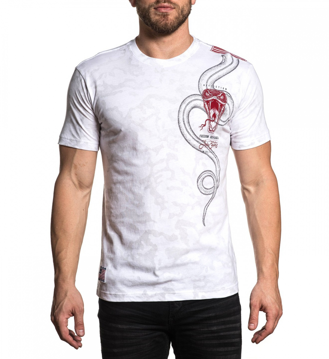 Футболка Affliction Snake Eater T-Shirt White