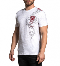 Футболка Affliction Snake Eater T-Shirt White, Фото № 3