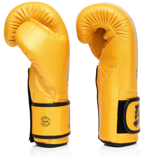 Боксерские перчатки Fairtex BGV18 Super Sparring Gloves Gold фото