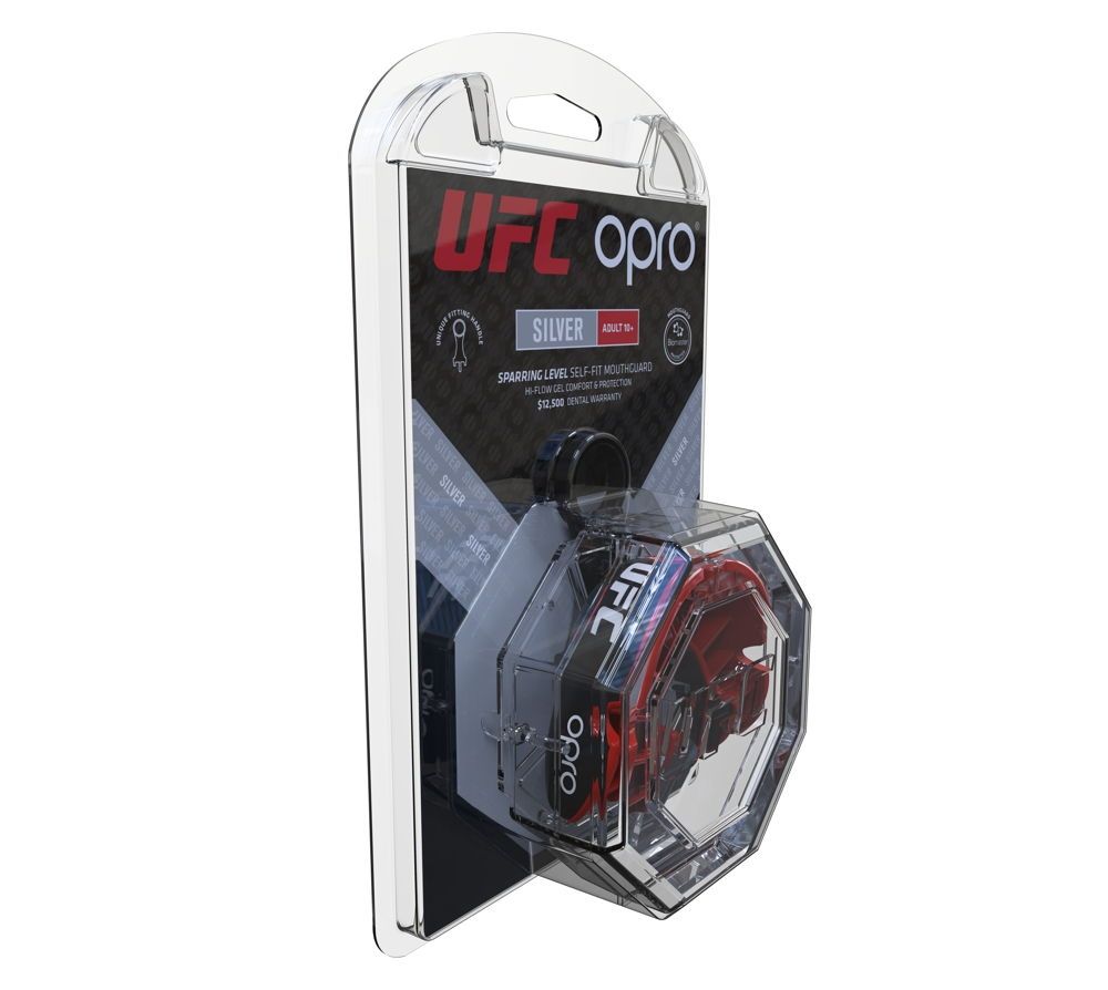 Капа OPRO Self-Fit UFC GEN2 Silver White/Silver купити