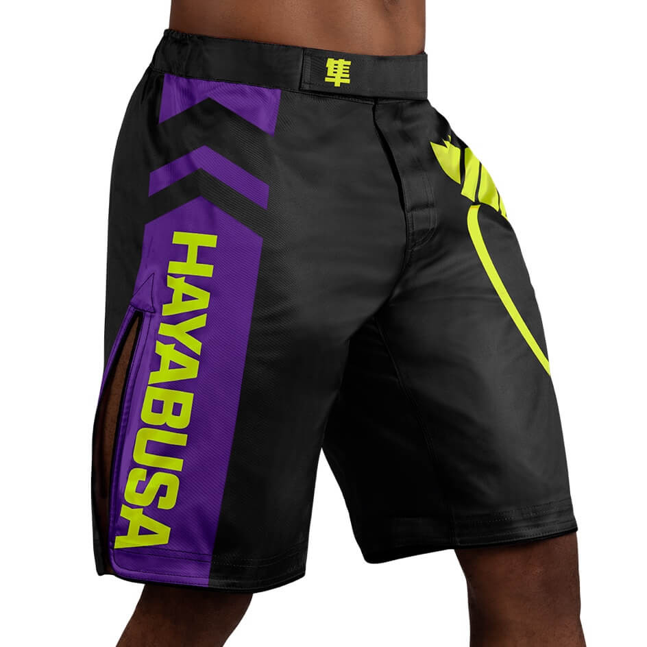 MMA shorts Hayabusa Icon Fight Shorts Black Neon buy