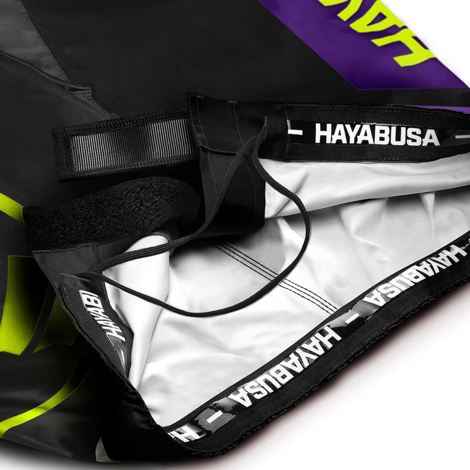 MMA shorts Hayabusa Icon Fight Shorts Black Neon photo