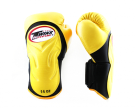 Боксерские перчатки Twins Twins Velcro Extra Design BGVL6 Black Gold, Фото № 2