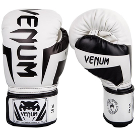 Боксерские перчатки Venum Elite Boxing Gloves White Black