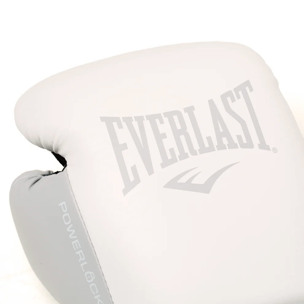Boxing gloves Everlast Powerlock 2R Training Gloves Hook and Loop White photo