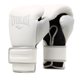 Boxing gloves Everlast Powerlock 2R Training Gloves Hook and Loop White