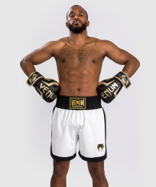 Venum Classic Boxing Shorts White Black