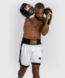 Venum Classic Boxing Shorts White Black photo