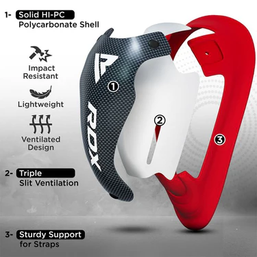 Захист паху  RDX 1N Gel Groin Protection Cup White\Red ціна