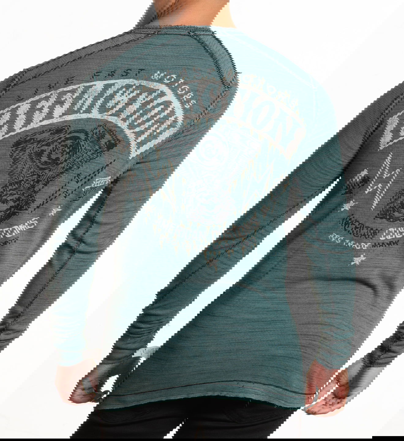 Двусторонний лонгслив Afflcition Over Exposure Black Trellis цена