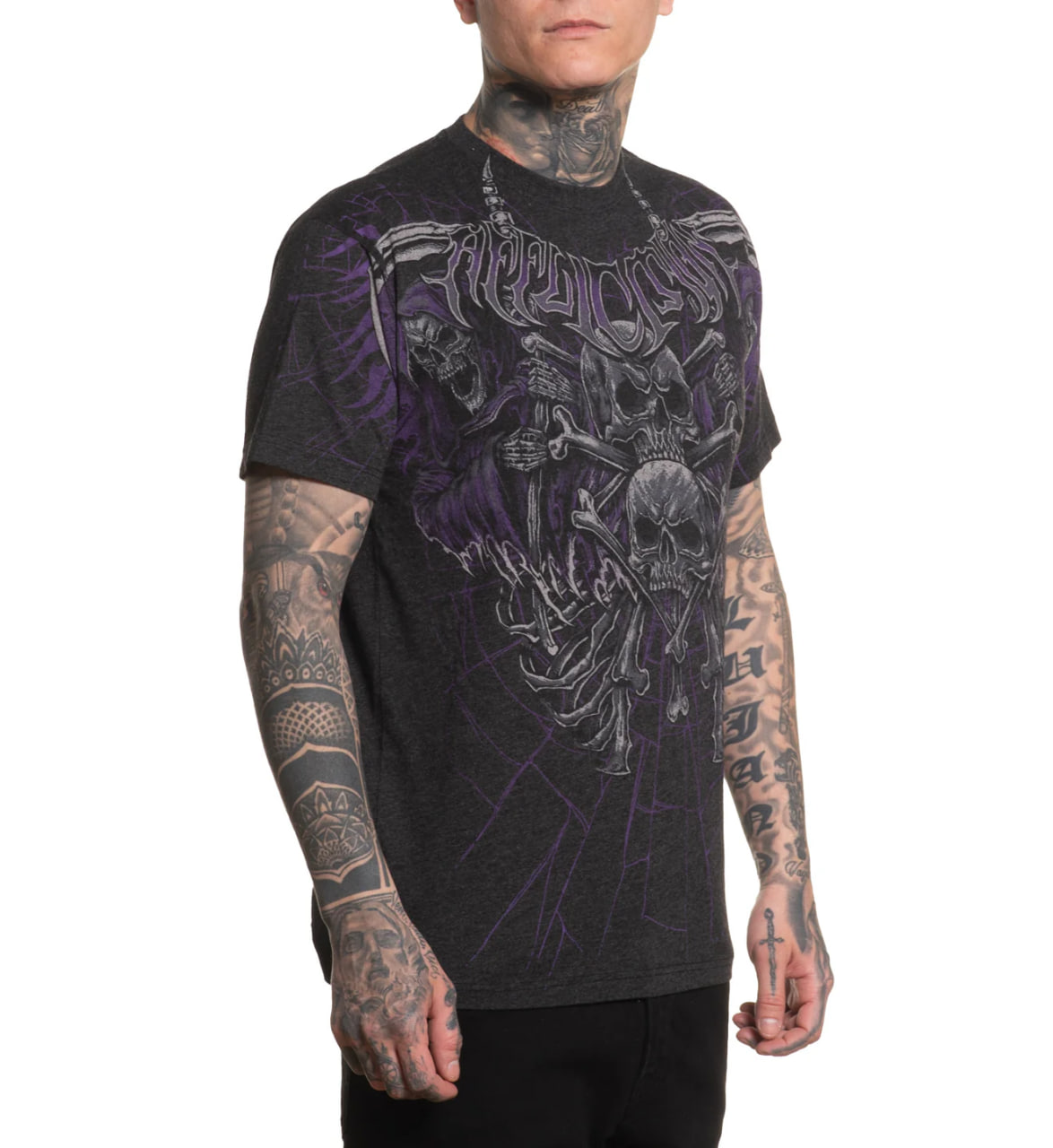 Футболка Affliction Darkness Falls Tee фото