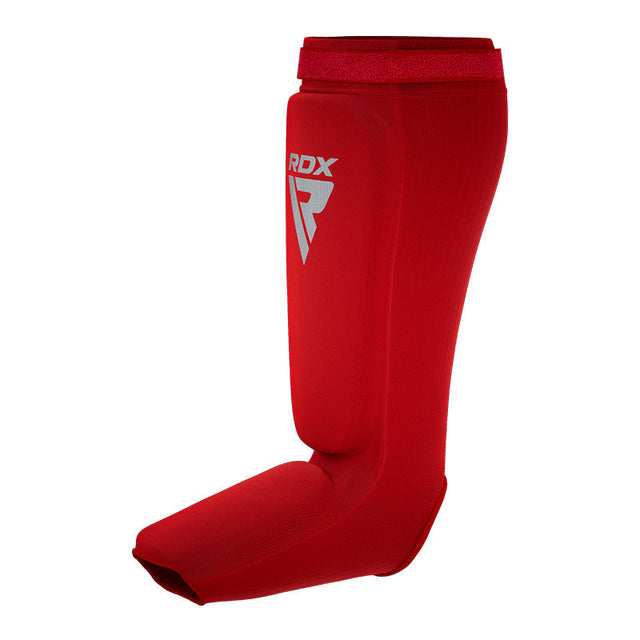 Захист гомілки RDX Hosieri Shin Instep Guard Red White фото