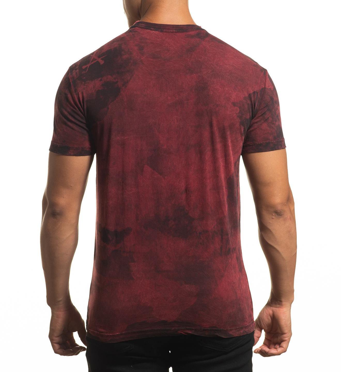 Affliction Phychosis A24332 Burnt Red Lava Wash T-shirt buy