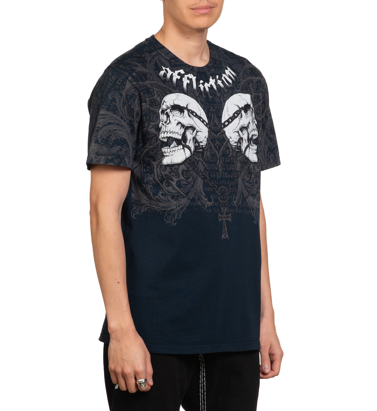 Affliction Collapse T-shirt Obsidian photo