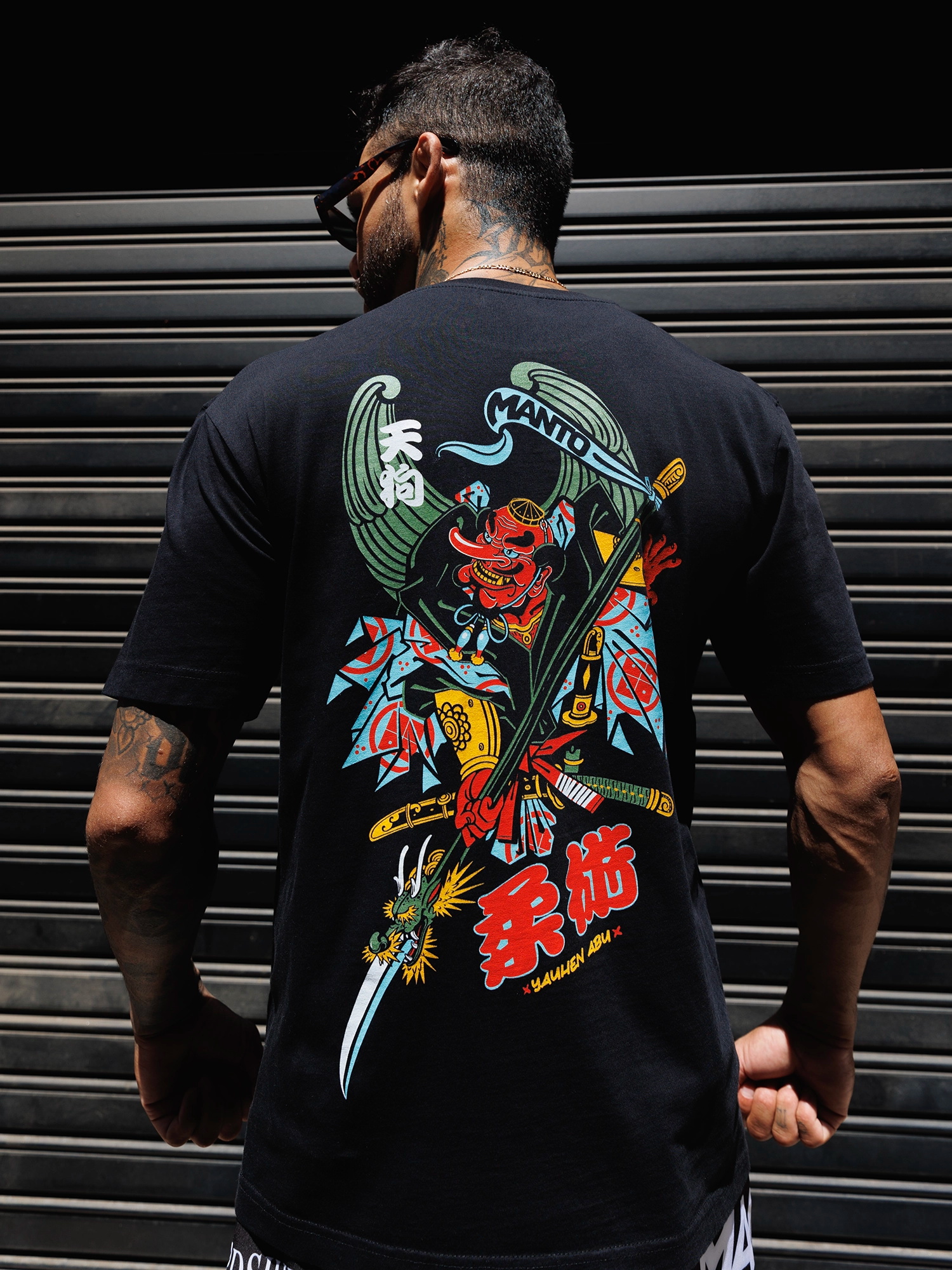 MANTO T-shirt Tengu Black price