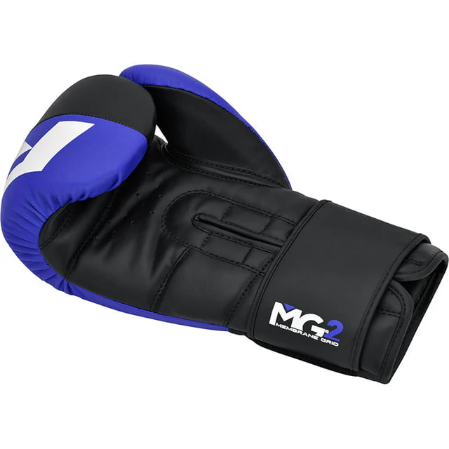 Боксерські рукавиці RDX F4 Boxing Gloves Hook & Loop Blue Black ціна