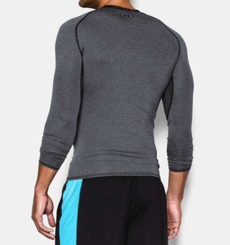 Компресійна футболка Under Armour HeatGear Compression Long Sleeve Carbon ціна
