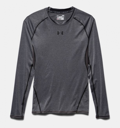 Компресійна футболка Under Armour HeatGear Compression Long Sleeve Carbon фото