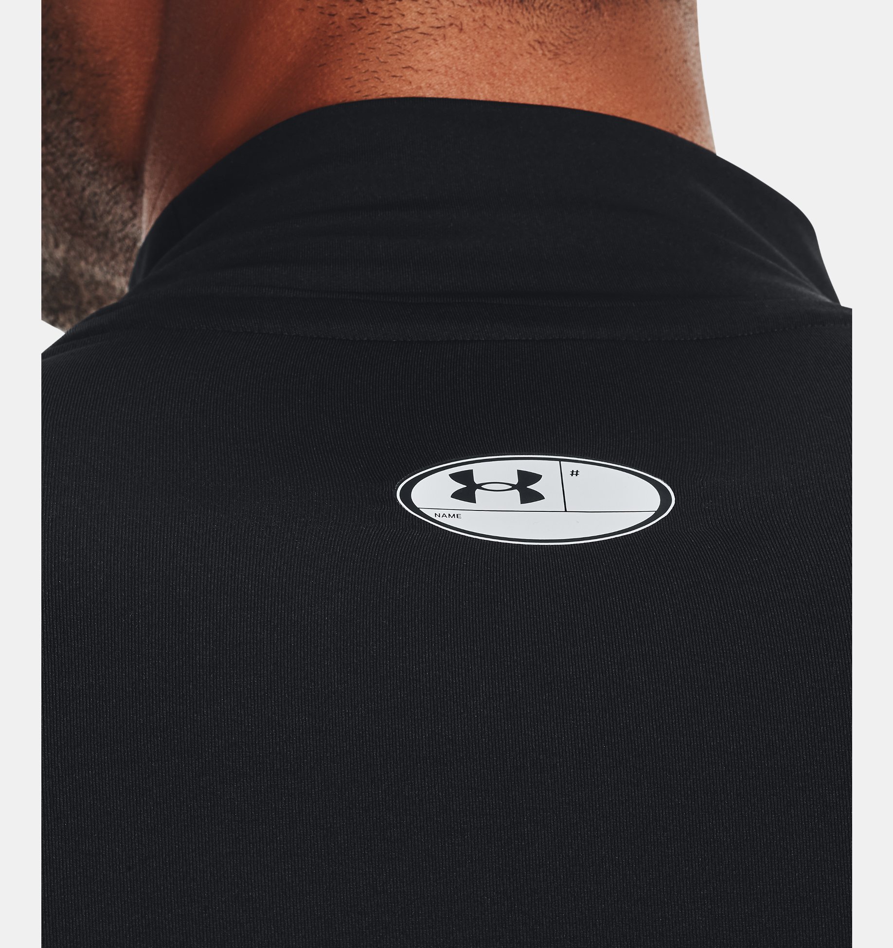 Mens Compression Long Sleeve HeatGear® Mock Black White where to buy