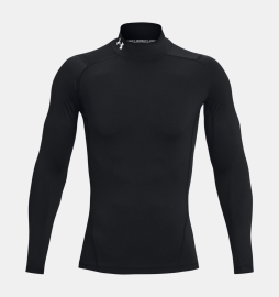 Компресійна футболка HeatGear® Mock Black White