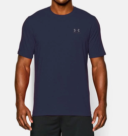 Футболка Under Armour Charged Cotton Left Chest Lockup Navy