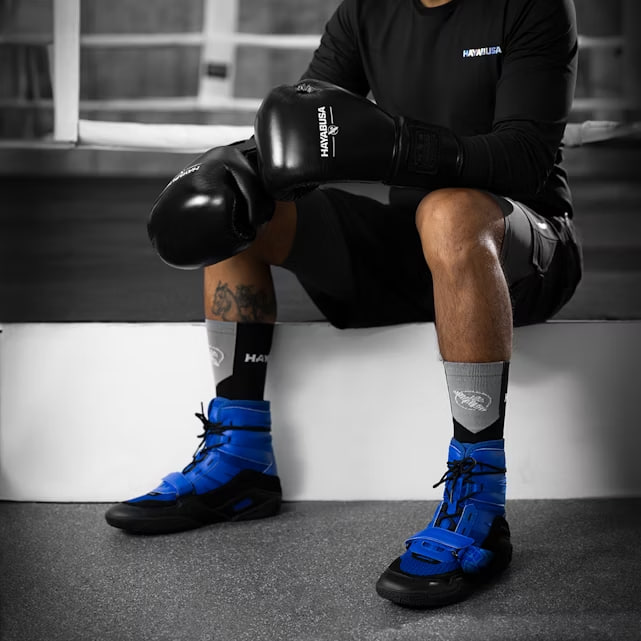 Hayabusa Strike Boxing Shoes Blue photo