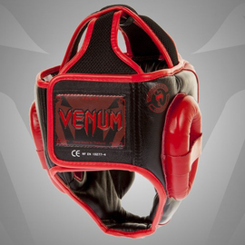 Шлем Venum Absolute 2.0 Red Devil Headgear Nappa Leather, Фото № 4