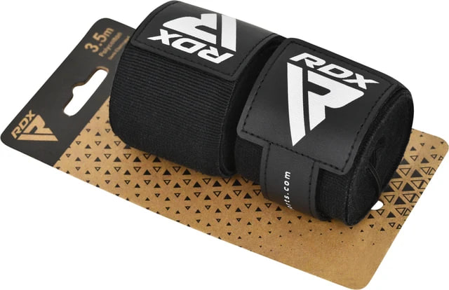 Боксерские бинты RDX IBA Boxing Hand Wraps Black фото