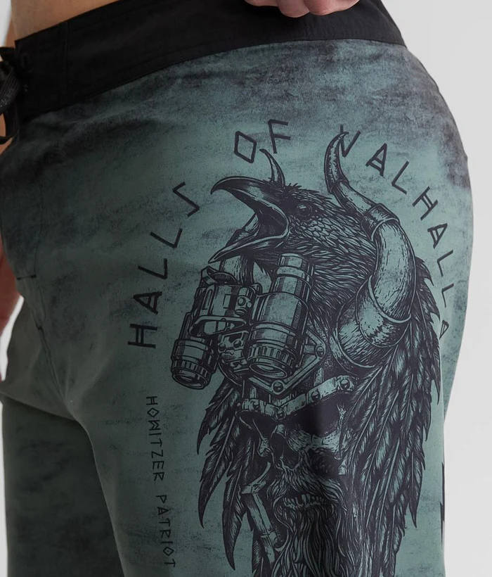 Howitzer Halls Boardshorts Army Green photo