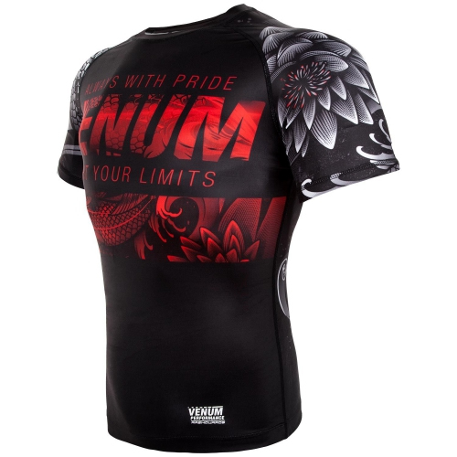 Рашгард Venum Koi 2.0 Rashguards Short Black White цена
