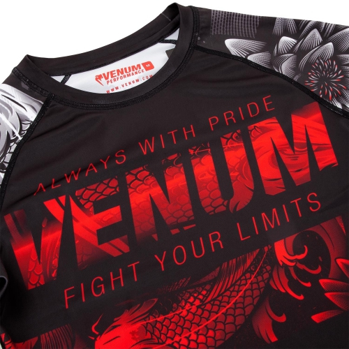 Рашгард Venum Koi 2.0 Rashguards Short Black White оригинал