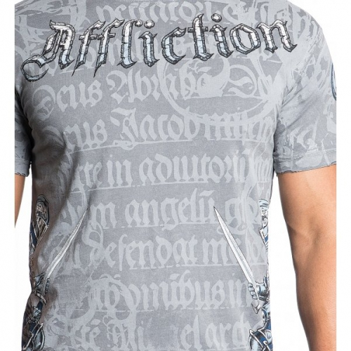 Affliction Knighood T-Shirt Silver photo