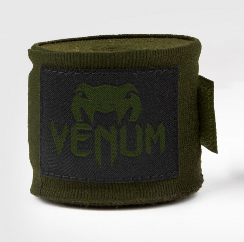 Боксерські бинти Venum Kontact Boxing Handwraps 2.5m Khaki Black ціна