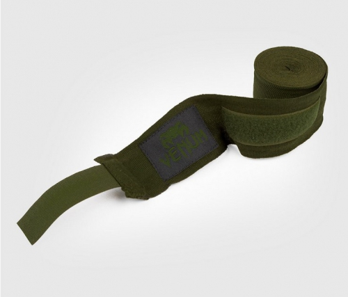 Боксерські бинти Venum Kontact Boxing Handwraps 2.5m Khaki Black купити