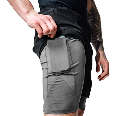 Шорти для MMA RDX T16 Fight Shorts  Black Grey фото