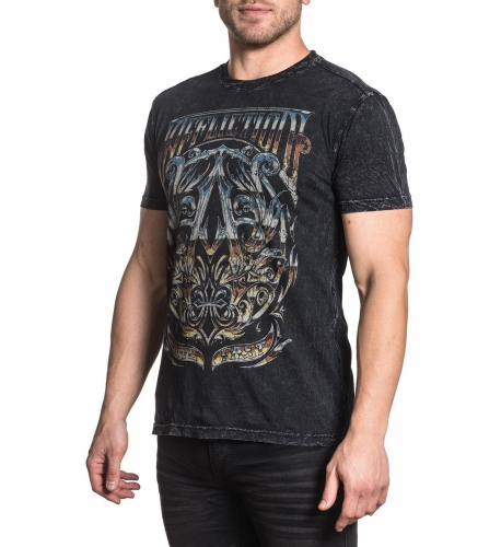 Affliction A Frame Chrome SS Tee Black T-shirt price
