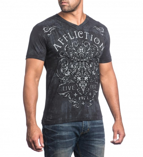 Affliction Dark Consequence Black T-shirt buy