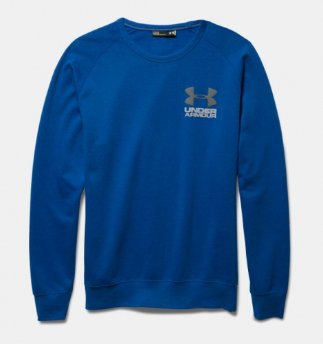 Реглан Under Armour Tri-Blend Fleece Crew Neck Royal фото